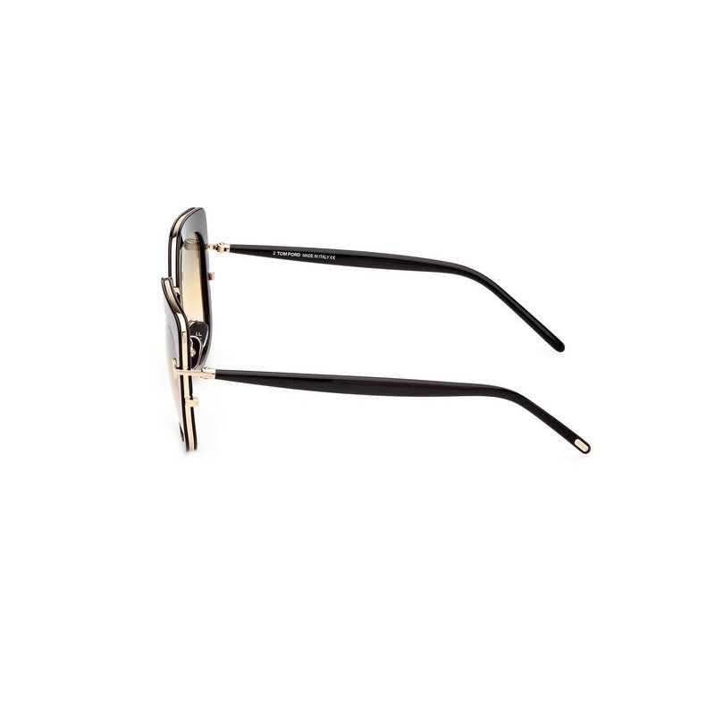 Tom Ford Eyewear Cat-eye Frame Sunglasses In Black