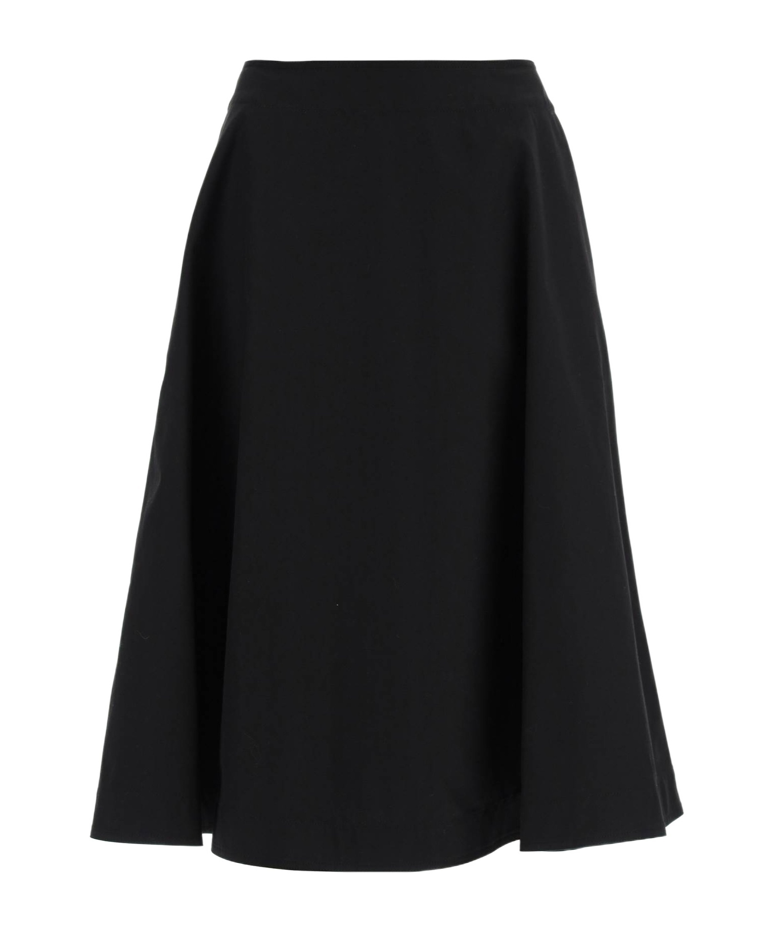 Bottega Veneta Flared Cotton Skirt For Women In Black