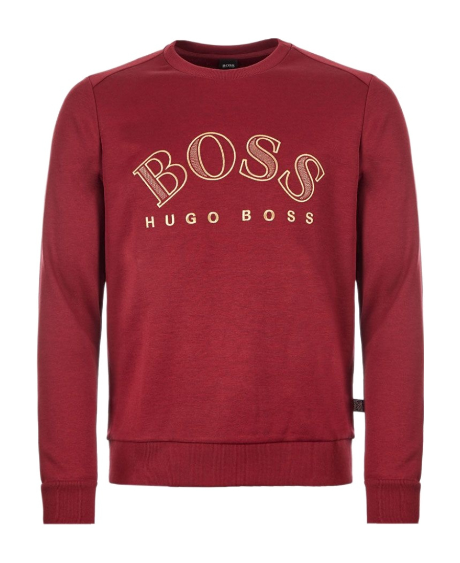 HUGO BOSS ROUND-NECKED LOGO SWEATER