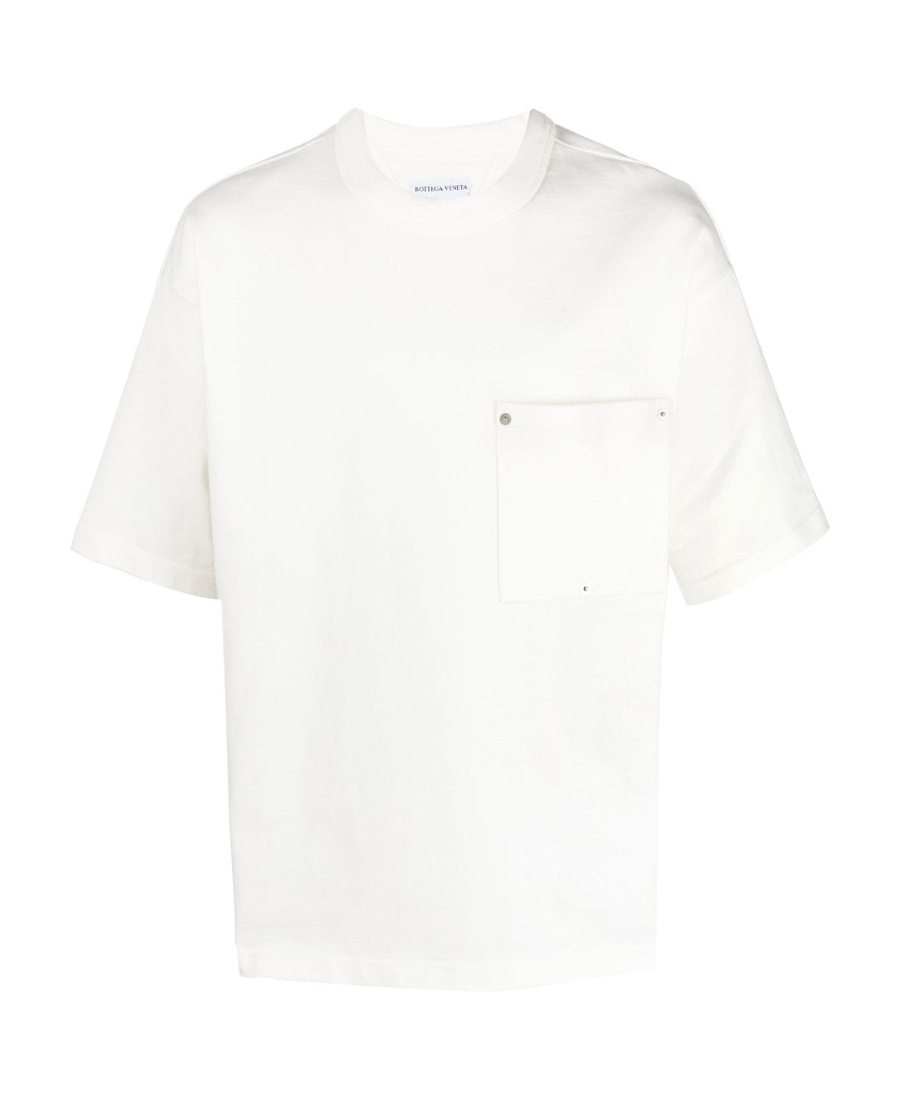 Bottega Veneta Patch-pocket Cotton T-shirt In White