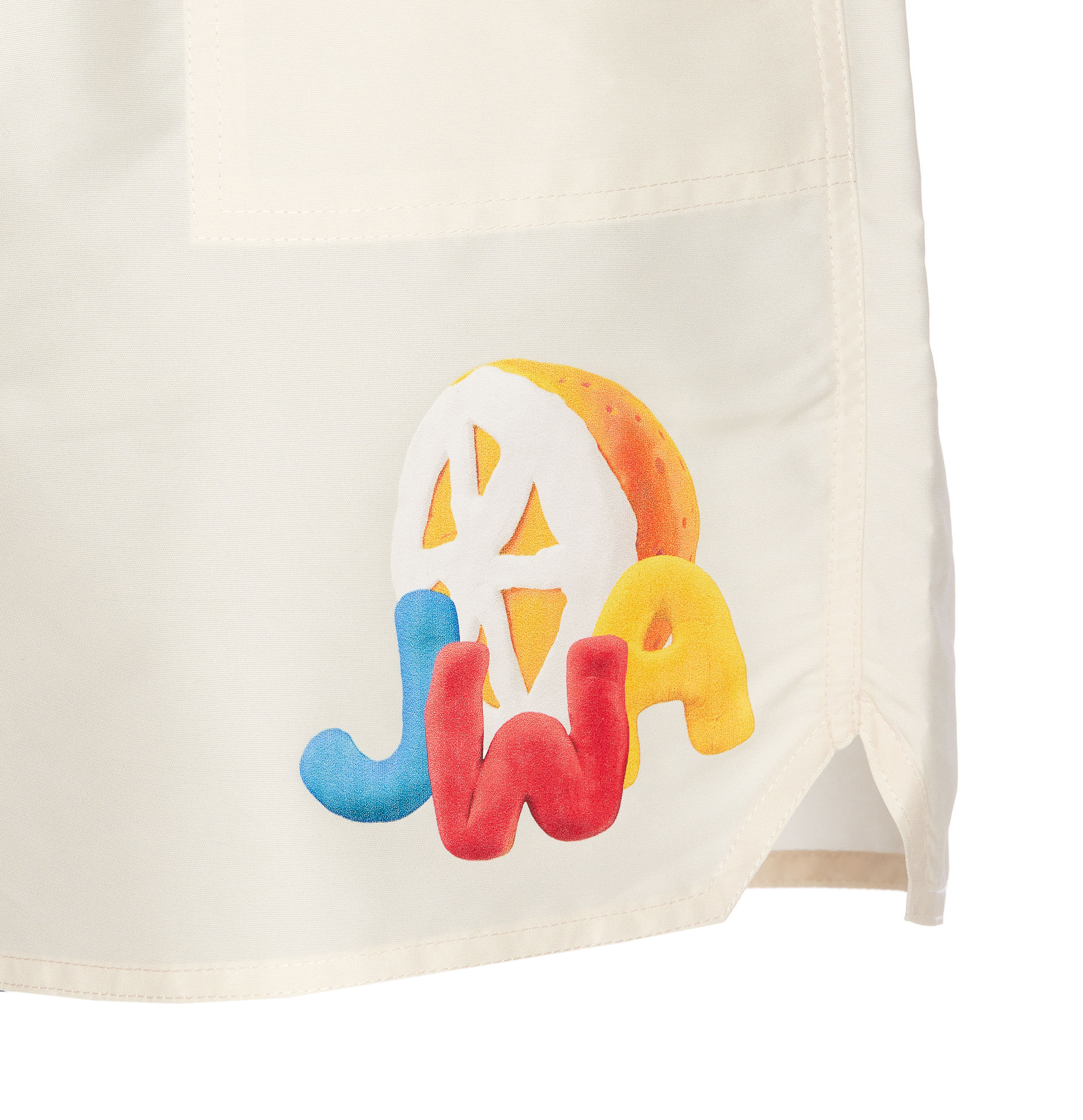 Jw Anderson Logo-print Swim Shorts In White