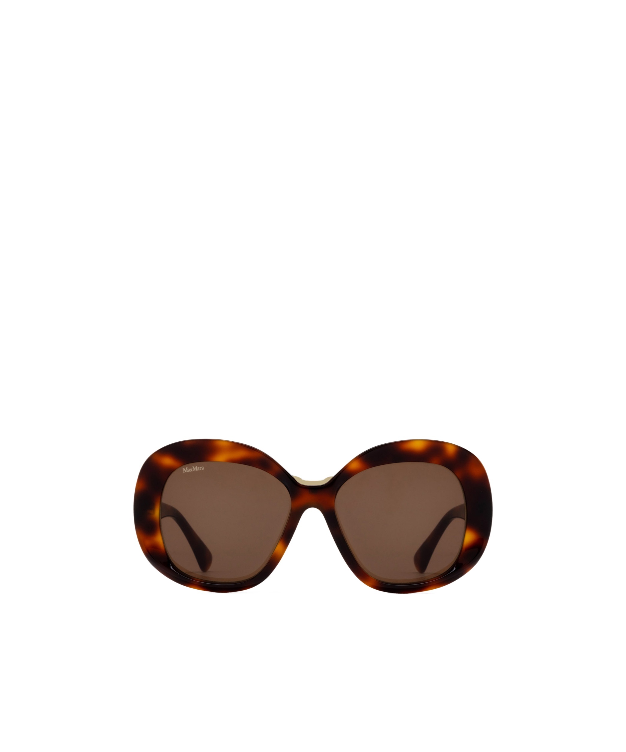 Max Mara Logo Sunglasses In Green