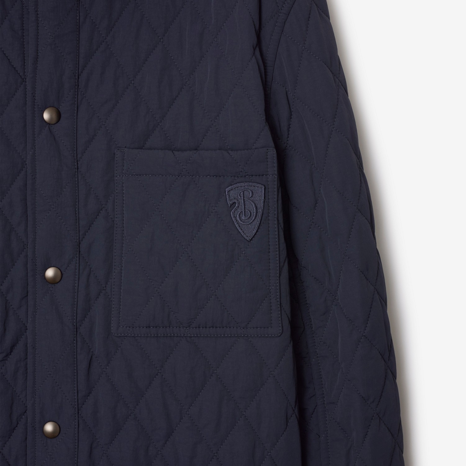 Burberry Double-sided Quilted Coat In Black