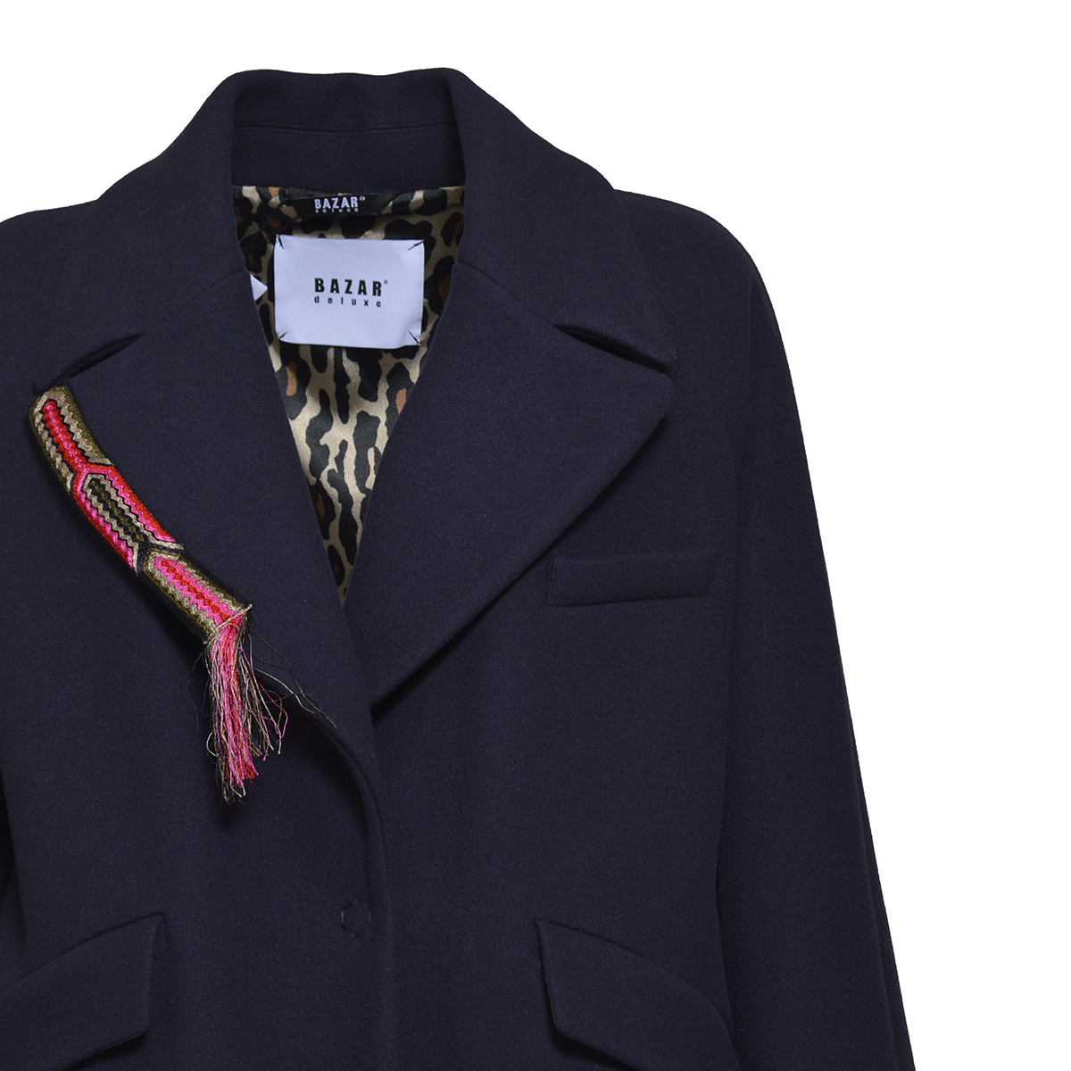 Shop Bazar Deluxe Collared Single-breasted Coat
