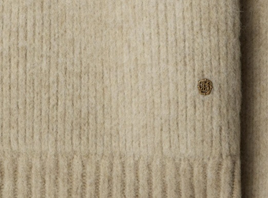 Burberry Beige Wool Blend Sweater In Nude