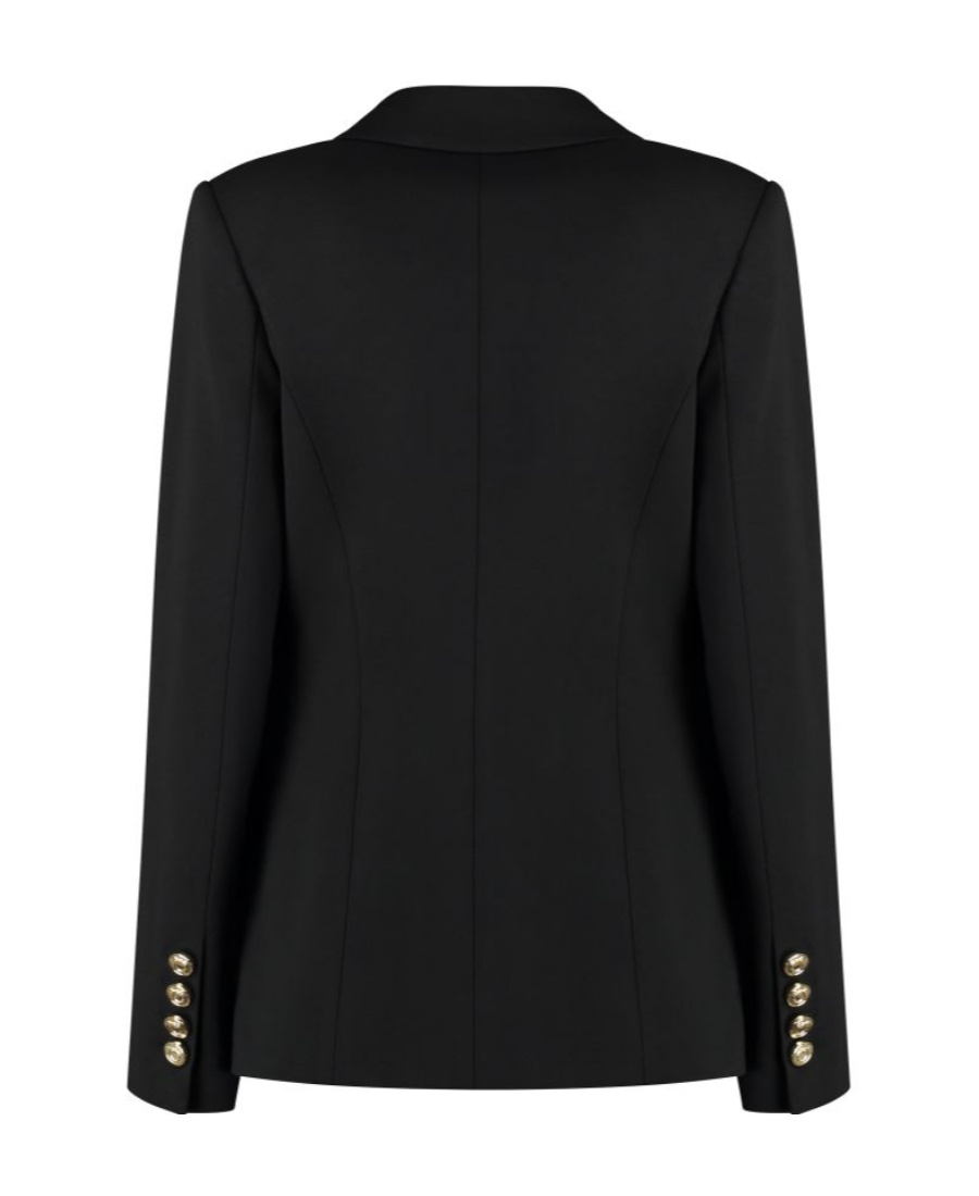 Pinko New Signum Single-breasted One Button Jacket In Black
