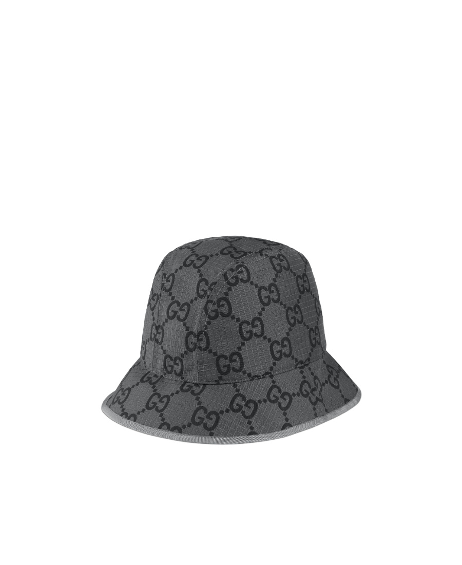 Gucci Gg Canvas Bucket Hat In Gray