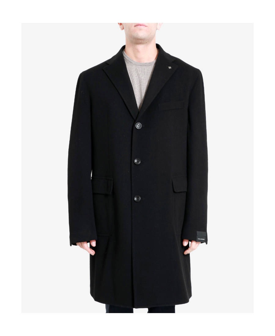 Shop Tagliatore Single-breasted Coat In Black