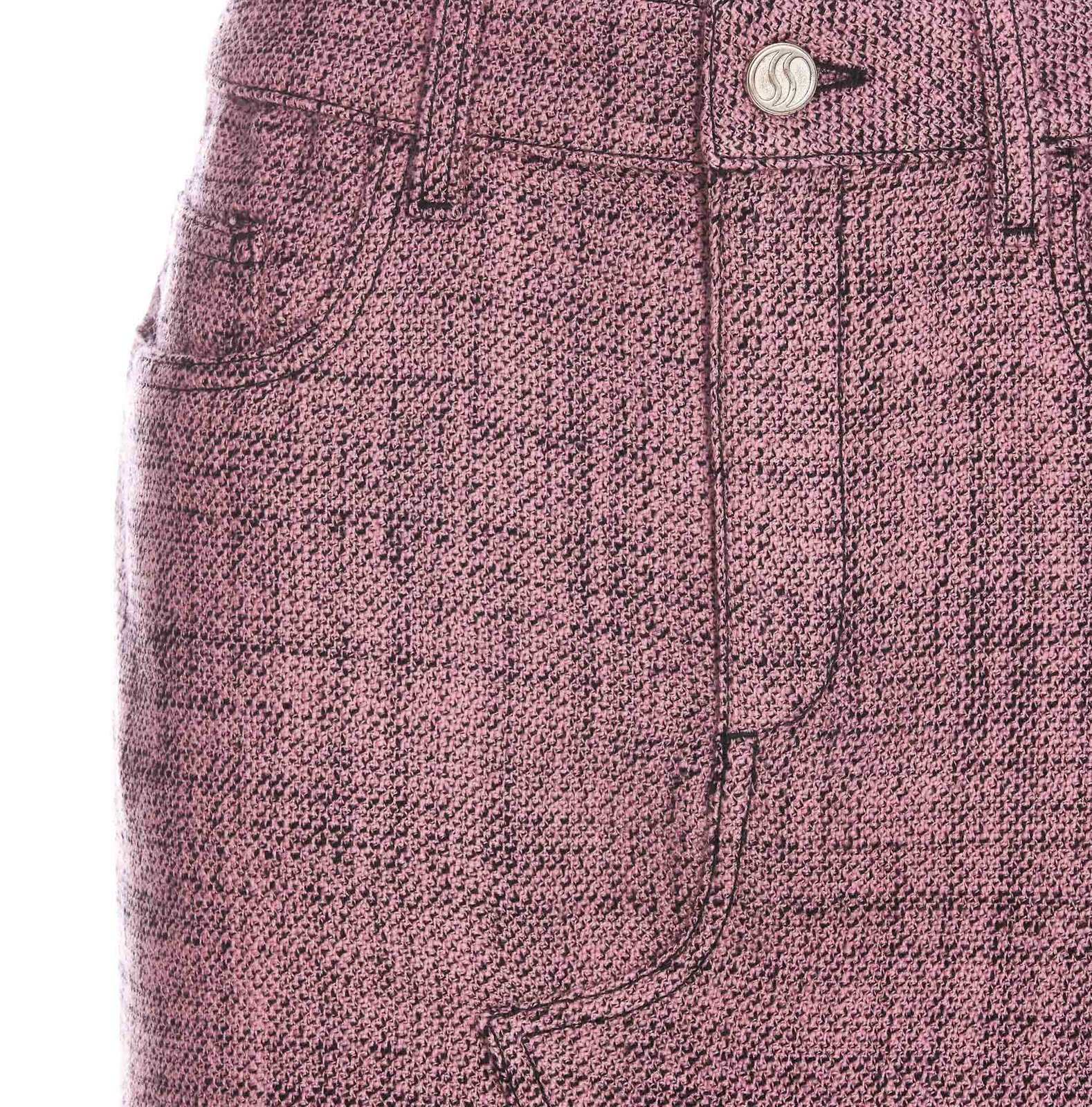 Stella Mccartney Mouline Fringed-edge Mini Skirt In Multicolor