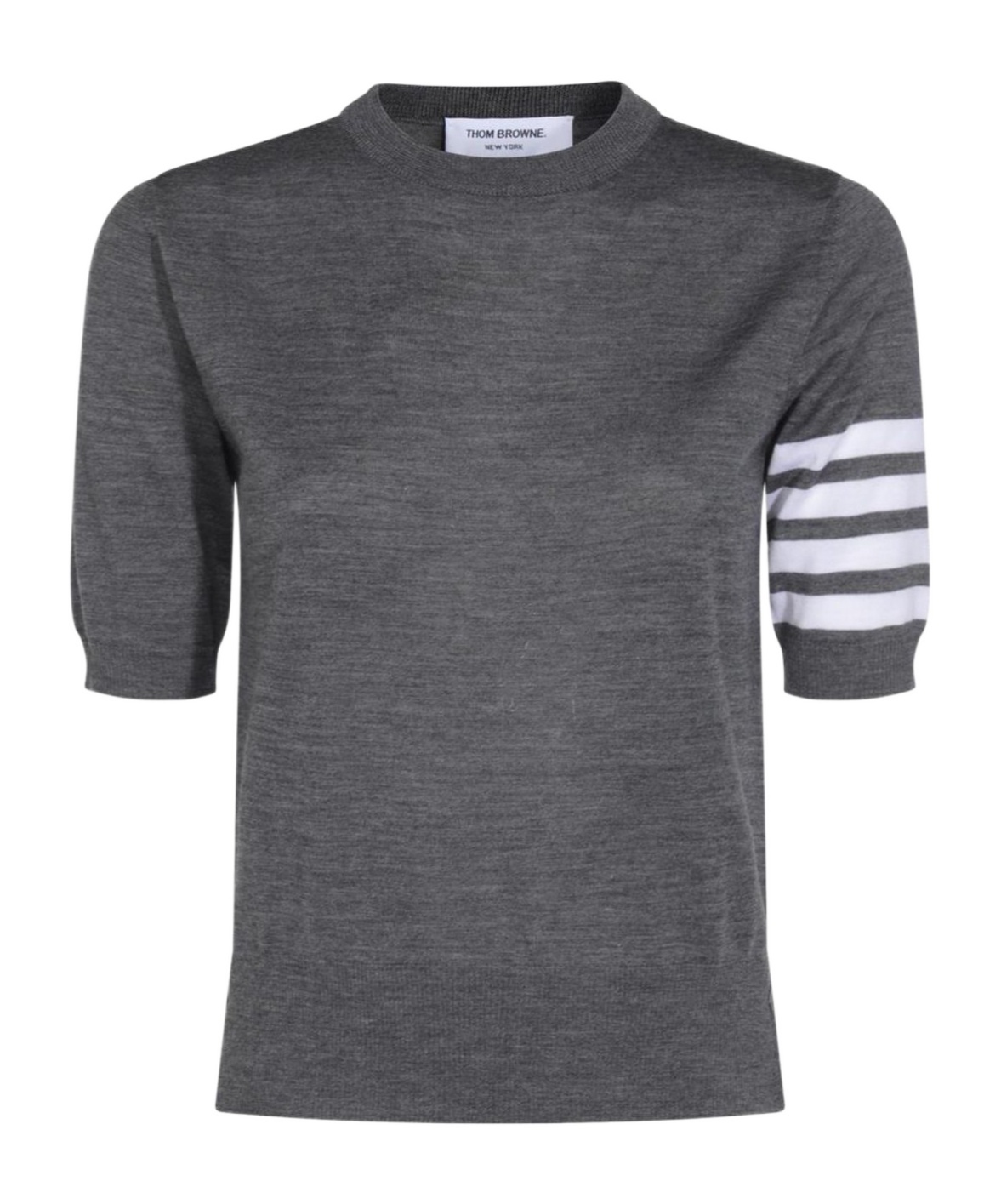 Thom Browne 4 Bar Stripes Fine-knit T-shirt