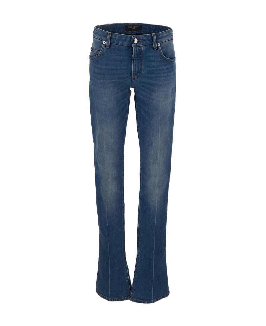 Dolce & Gabbana Mid-rise Flared Jeans In Blue
