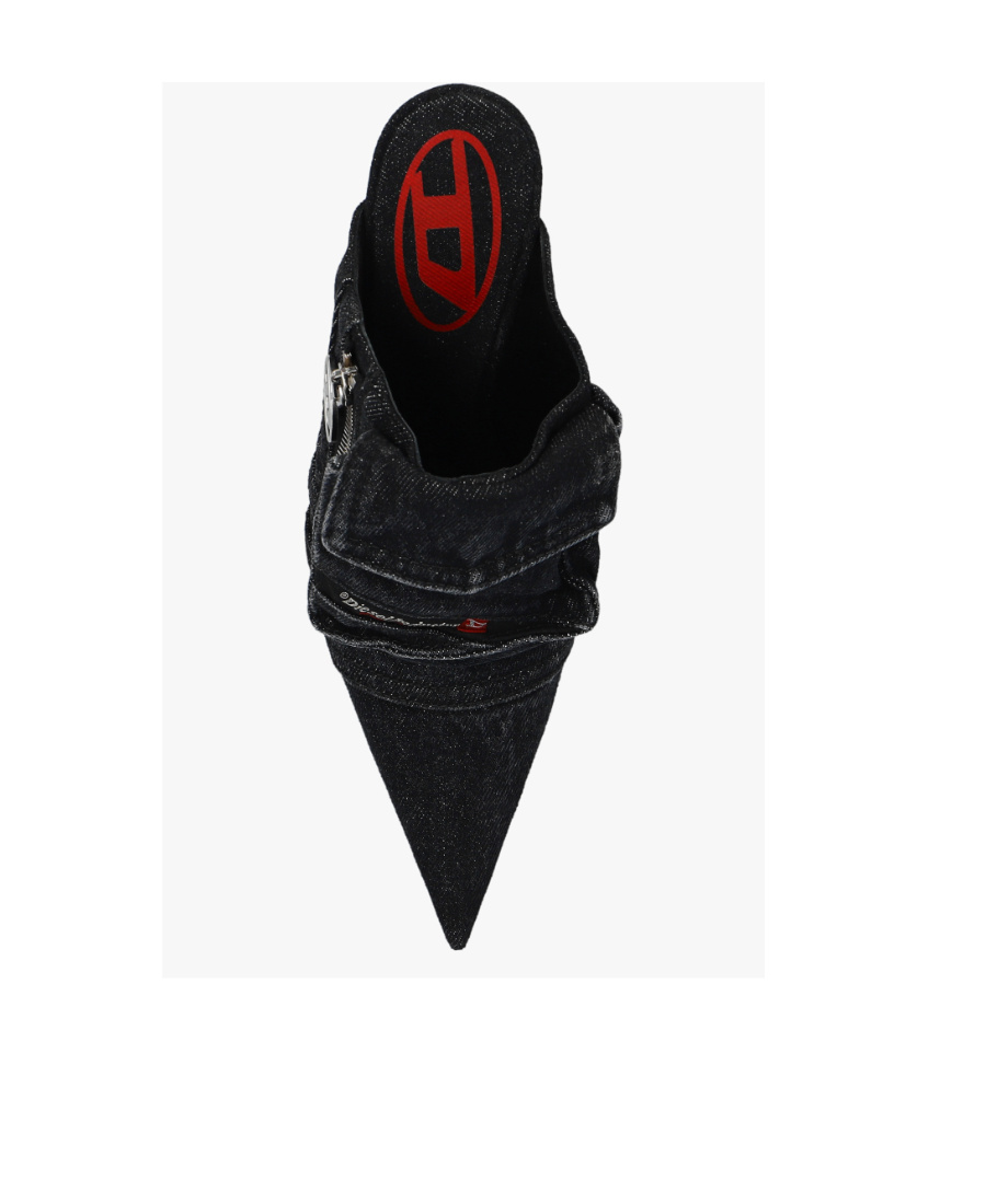 Diesel Black D-venus Pocket ml Mules In Black