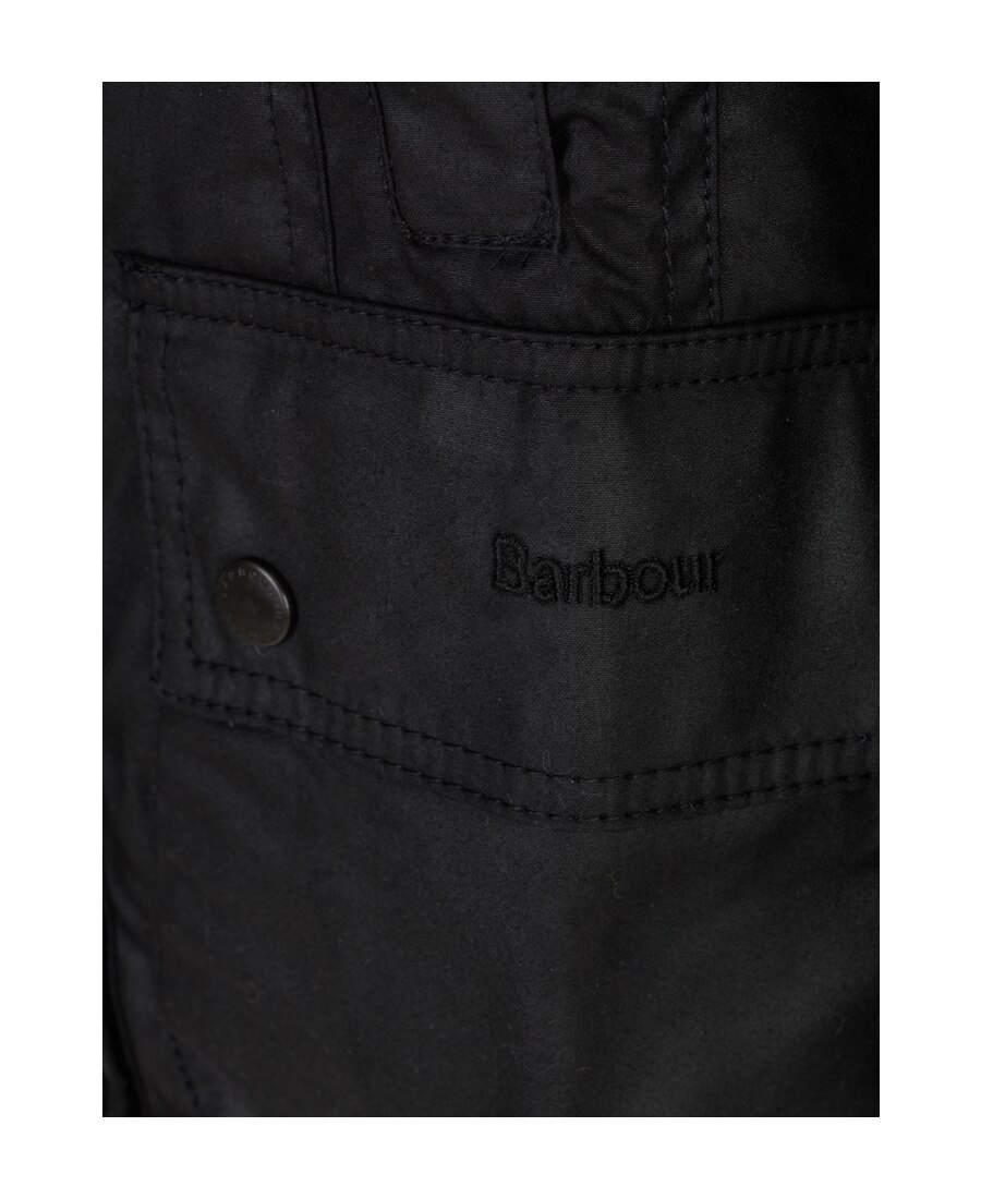 Barbour Collared Button-up Corduroy Jacket In Black