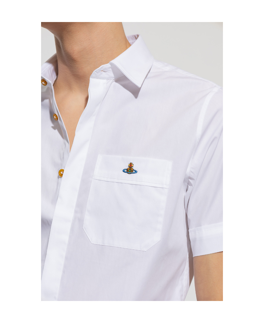 VIVIENNE WESTWOOD VIVIENNE WESTWOOD ORB EMBROIDERED SHORT-SLEEVED SHIRT