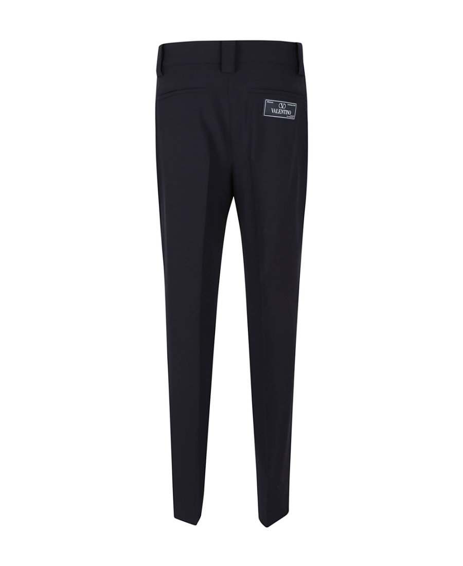 Valentino Tailored Virgin-wool Trousers In Black