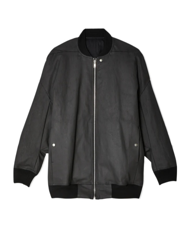Rick Owens Long-sleeved Casual Jacket In Black