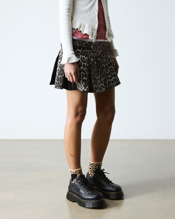 Dr. Martens' 1461 Ii Tumbled Nubuck Leather Platform Casual Shoes In Black