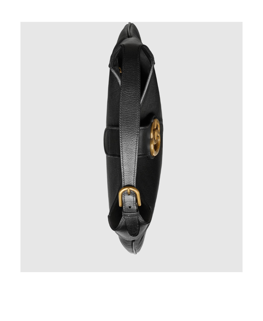 Gucci Aphrodite Large Leather Shoulder Bag In Black