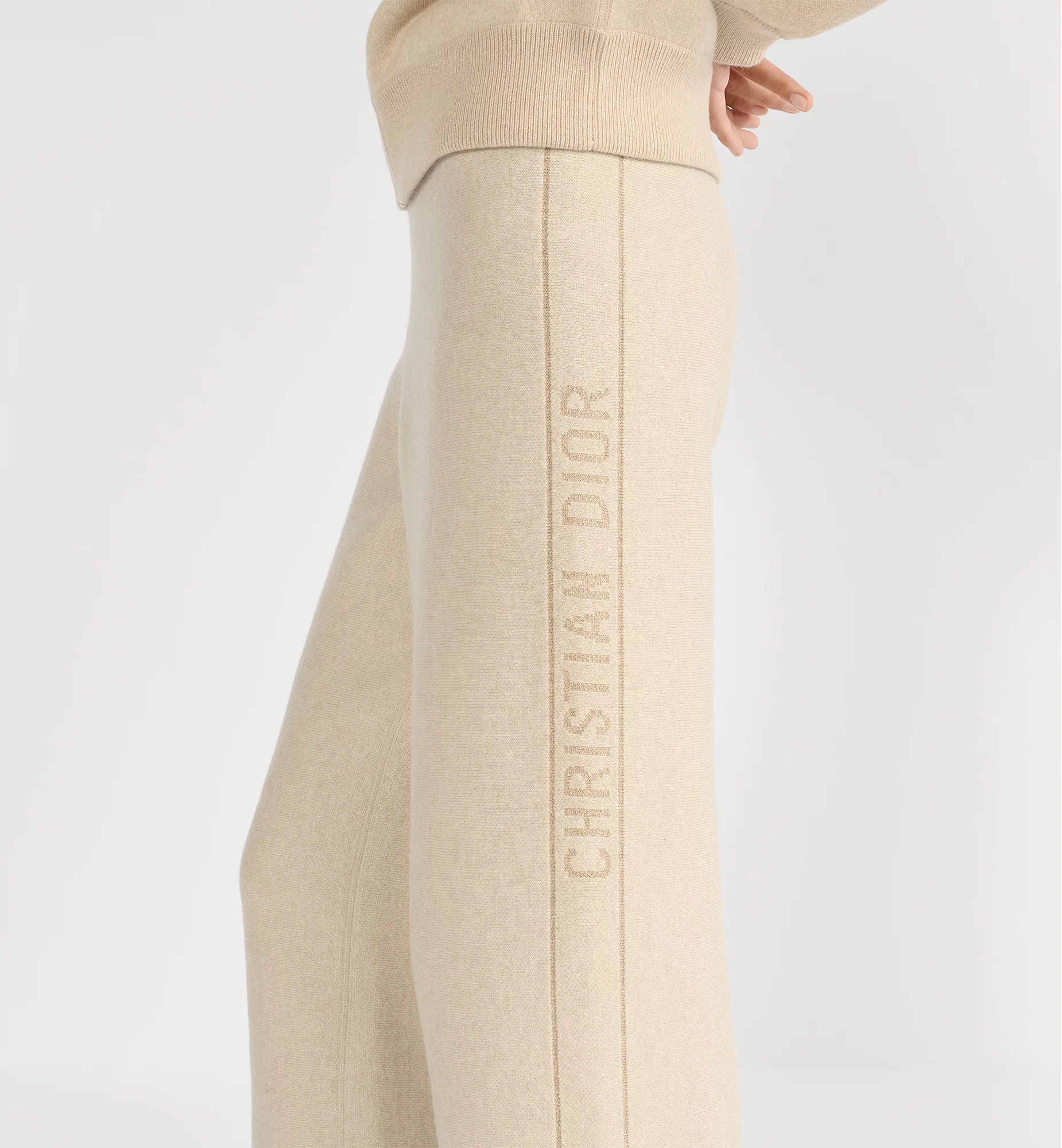 Dior Reversible Flared Pants In Neutral