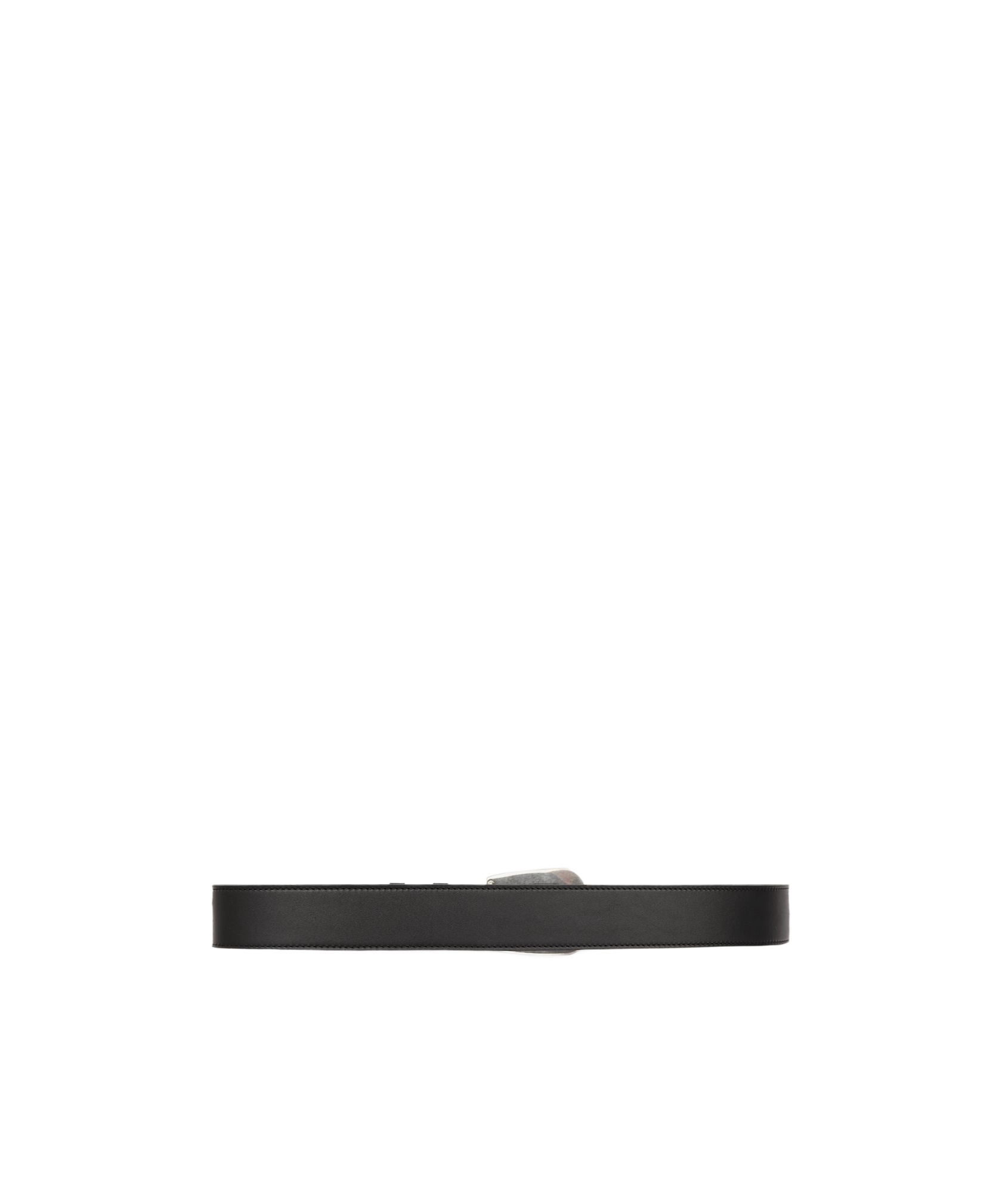 Celine Logo Belt In Black