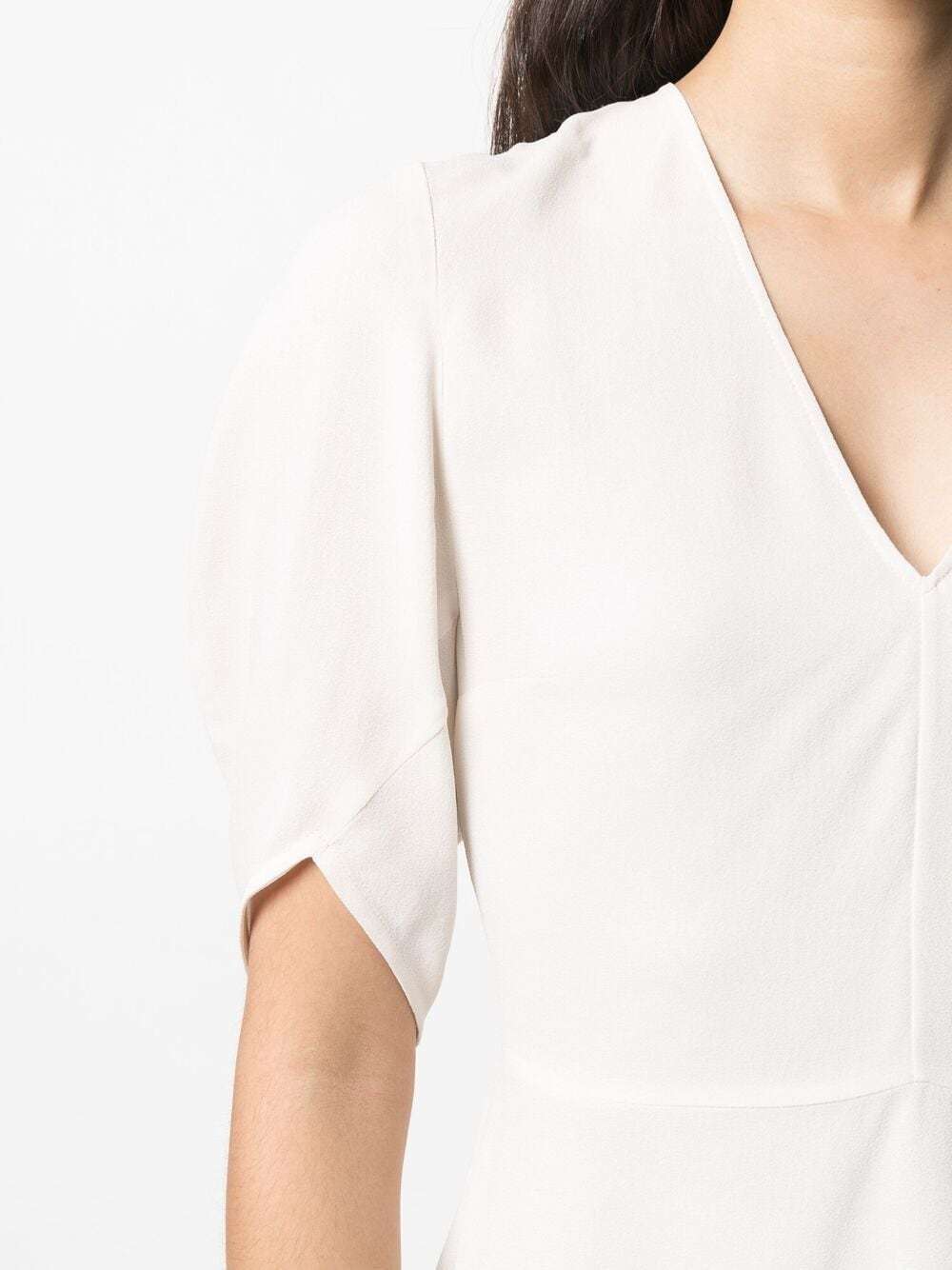 Stella Mccartney Melody V-neck Peplum Blouse In White