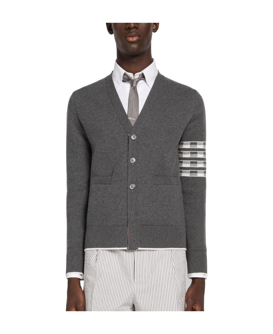 Thom Browne Sweaters Blacks And Greys In Gray