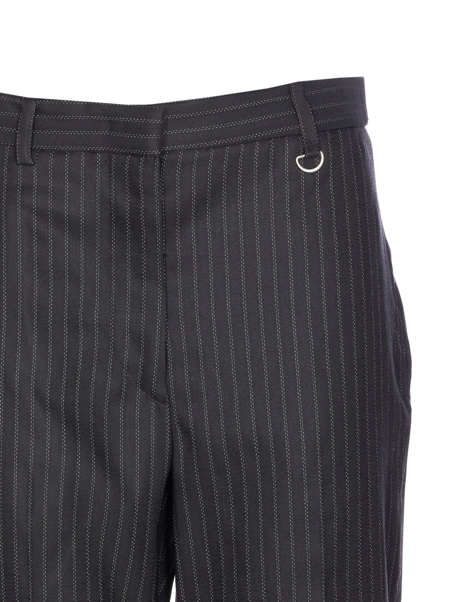 Isabel Marant Tailored Pinstripe Trousers Featuring Pockets In Black