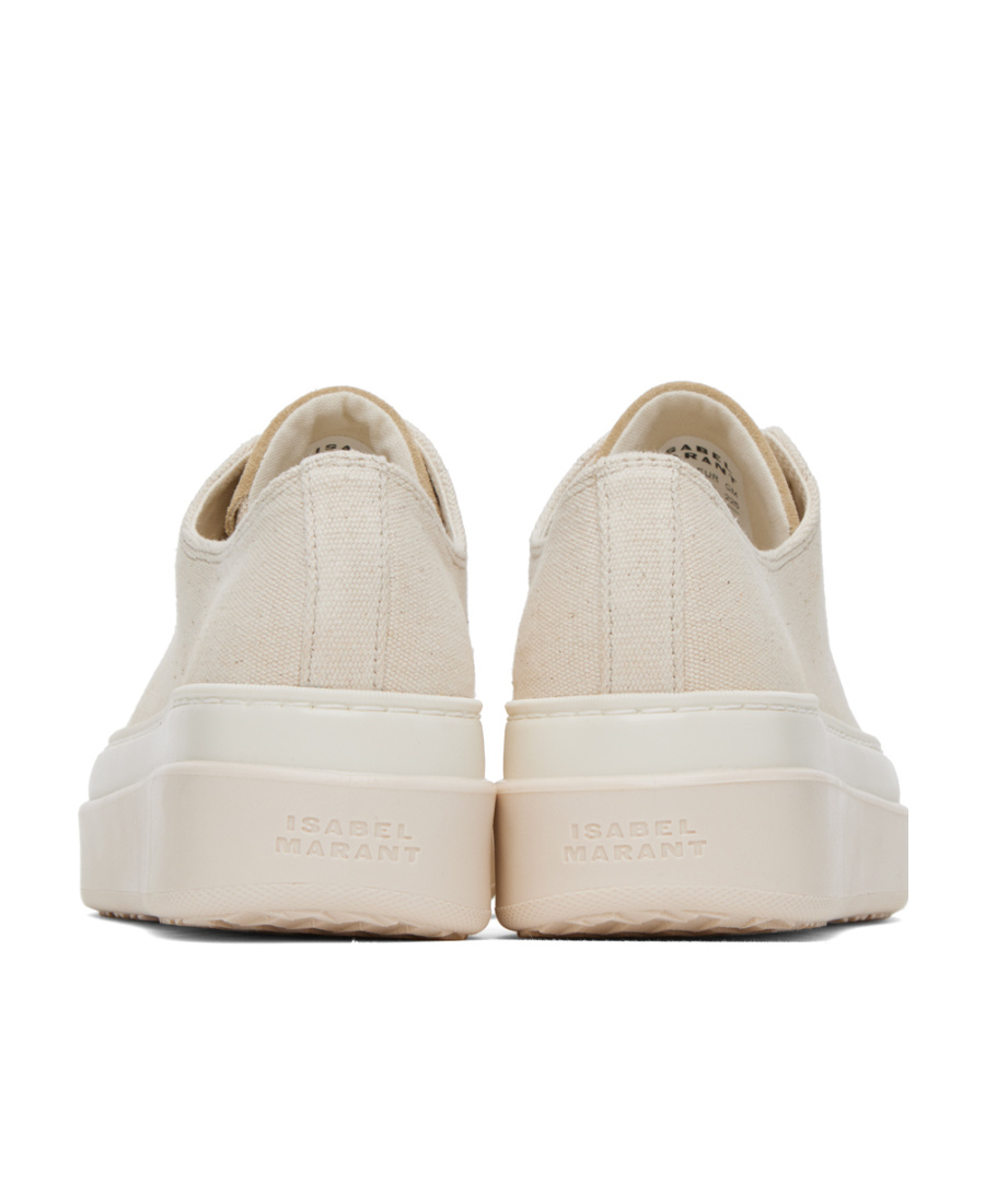 Isabel Marant Austen Canvas Platform Sneaker In Nude