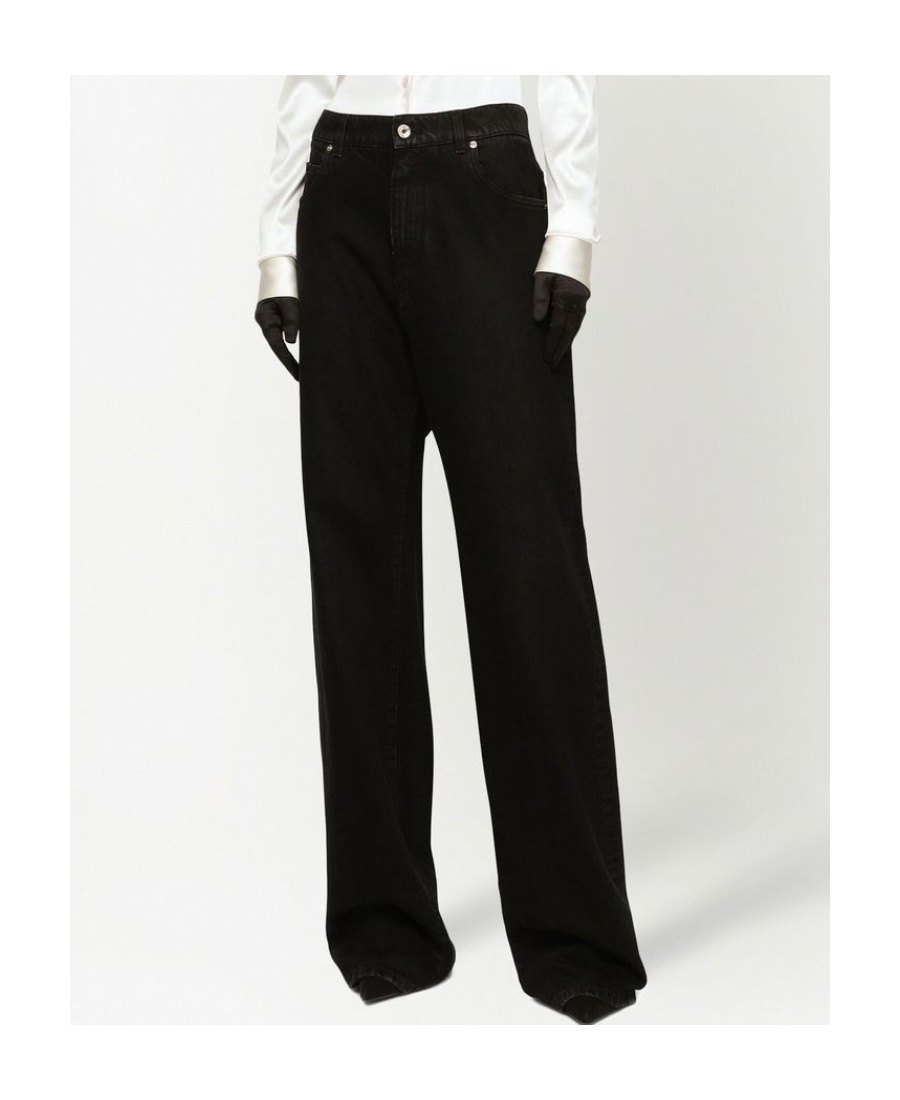 DOLCE & GABBANA KIM DOLCEGABBANA HIGH-RISE DROP-CROTCH BOYFRIEND JEANS 