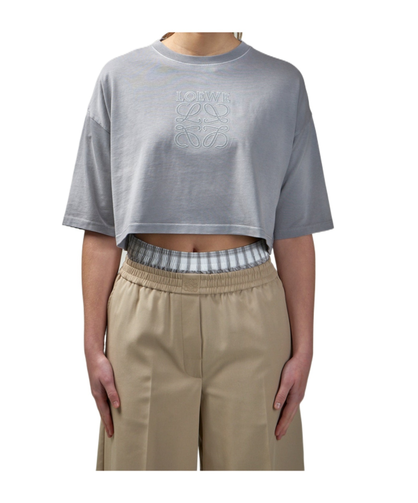 Loewe Short-sleeved T-shirt In Gray