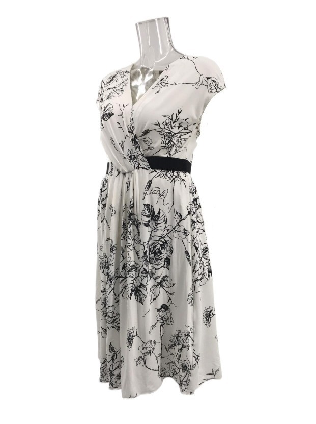 Max Mara V-neck Dress In Gray