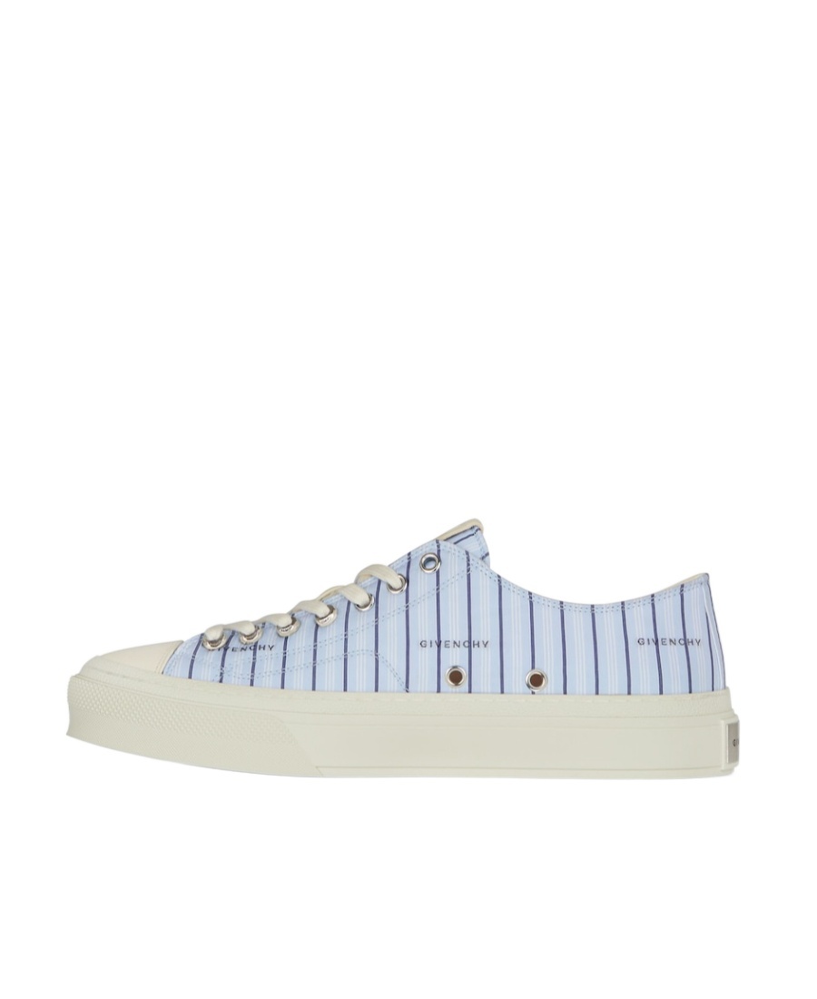 Givenchy Logo Low Upper Board Shoes In Blue