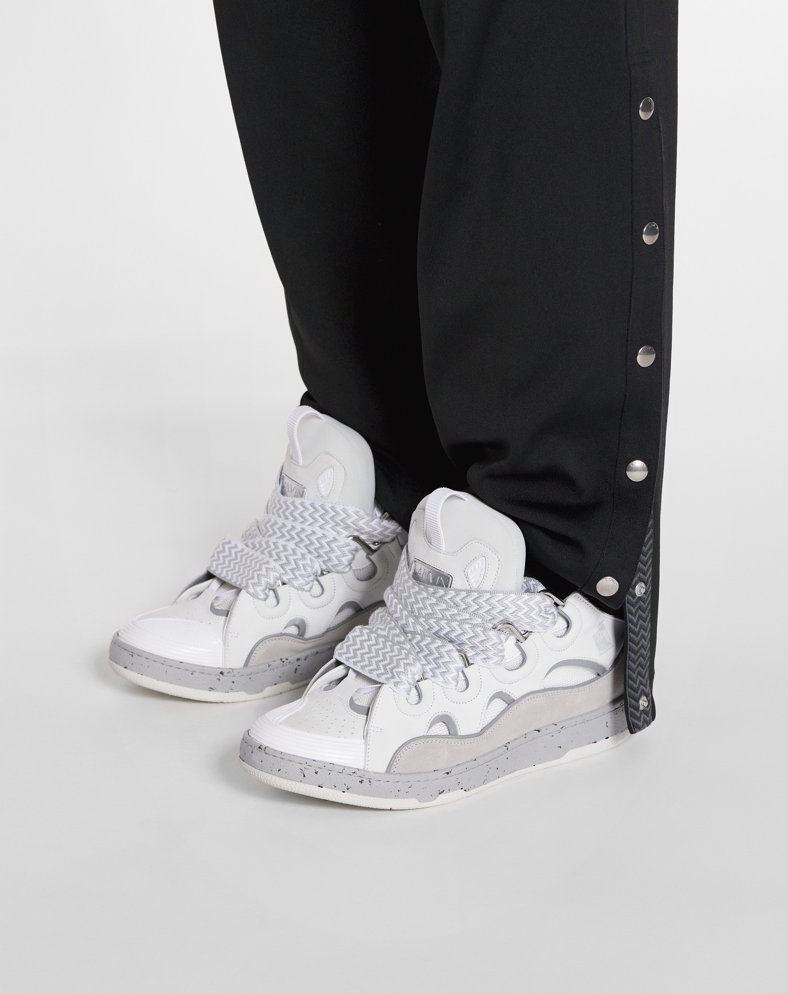 Lanvin Curb Low-top Sneakers In White