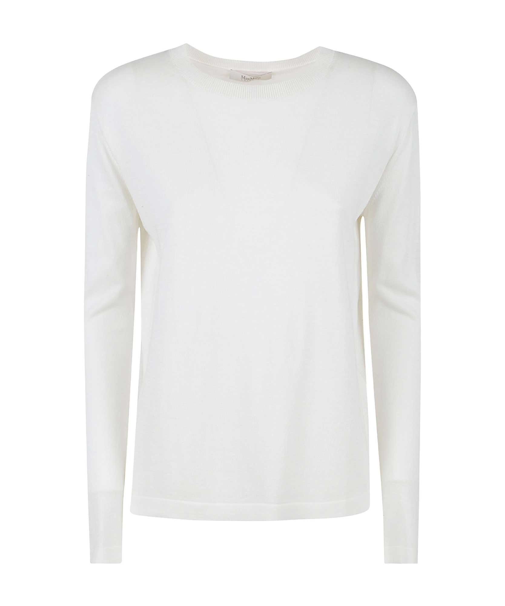 Max Mara Long-sleeved Sweater In White