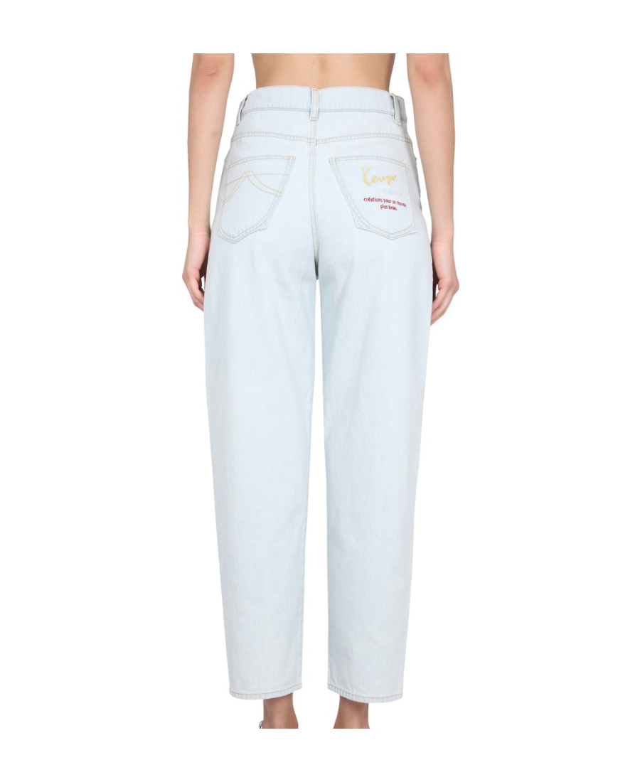 Kenzo Women Carrot Fit Jeans In Blue