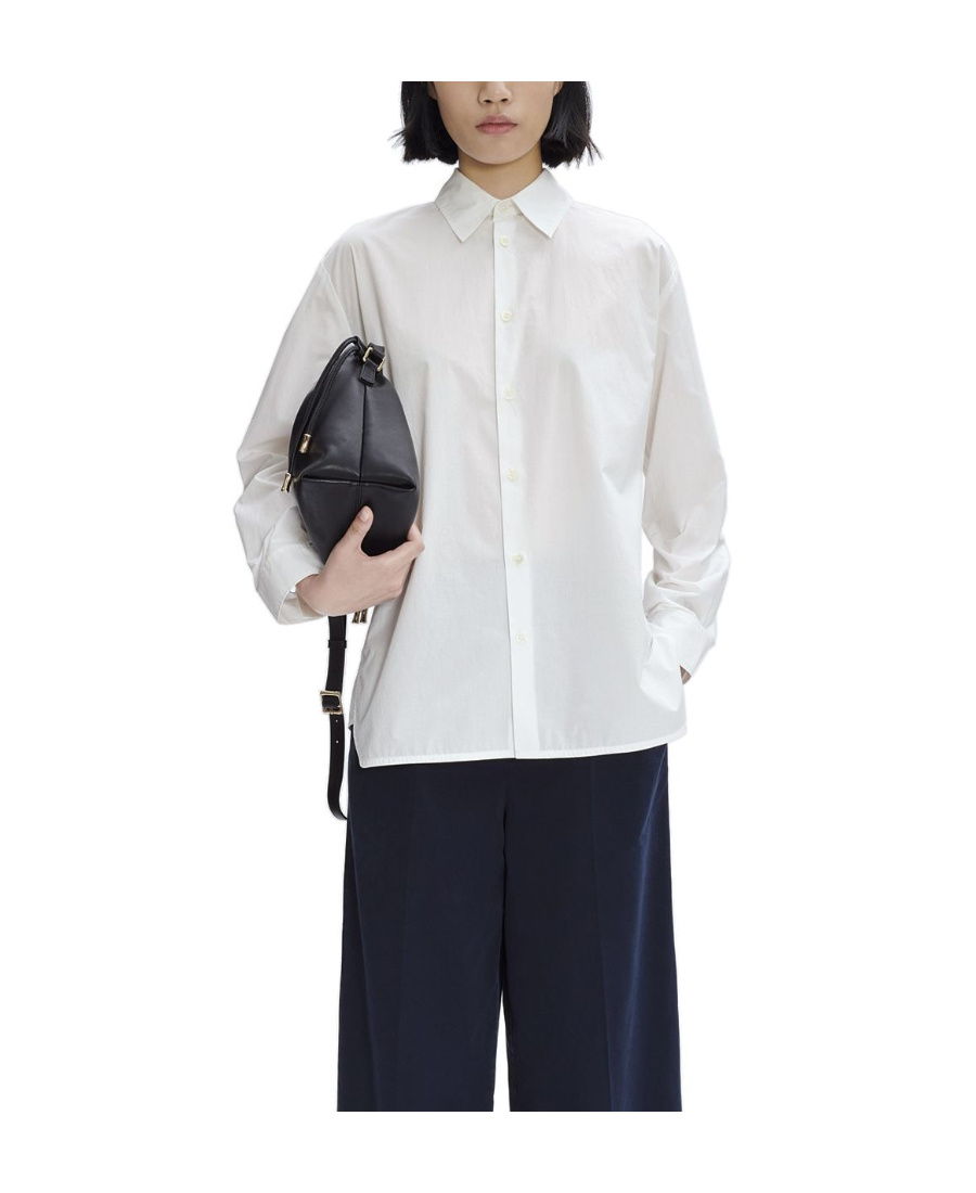 Apc Long-sleeve Poplin Shirt In White