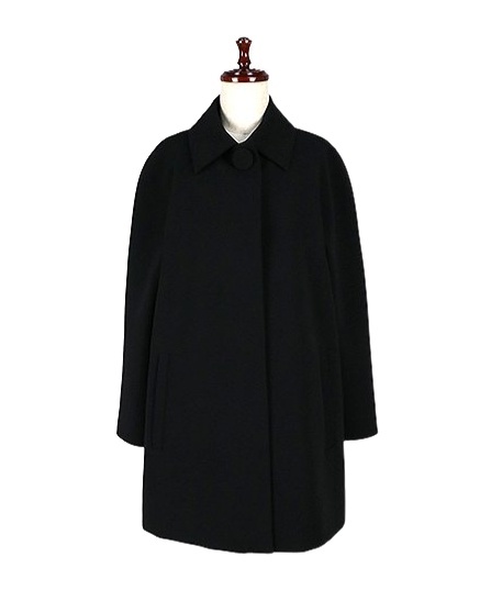 Max Mara Long-sleeved Coat In Black