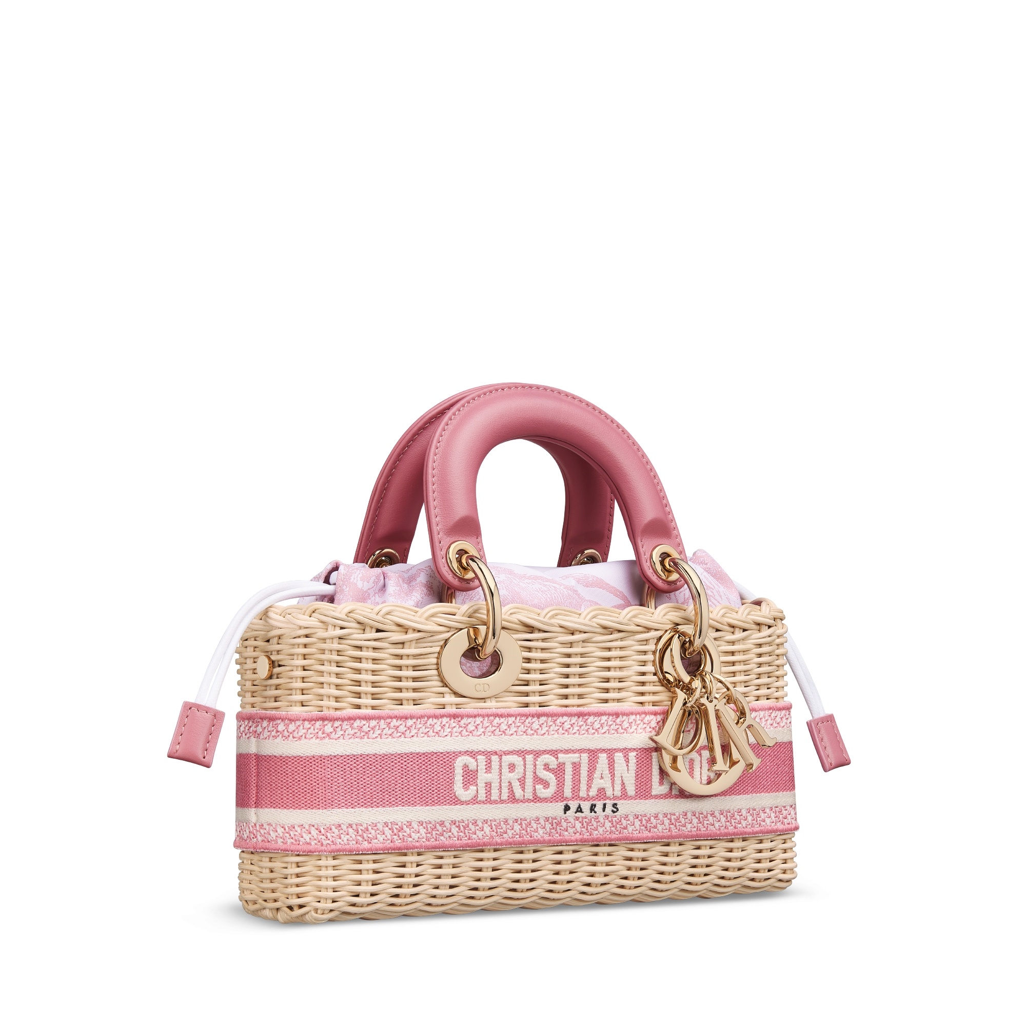 Dior Iviera Small Lady D-joy Bag In Pink