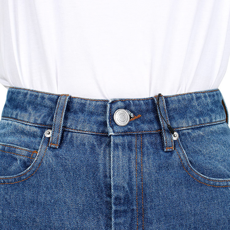 Ami Alexandre Mattiussi Belt-loop Jeans In Blue