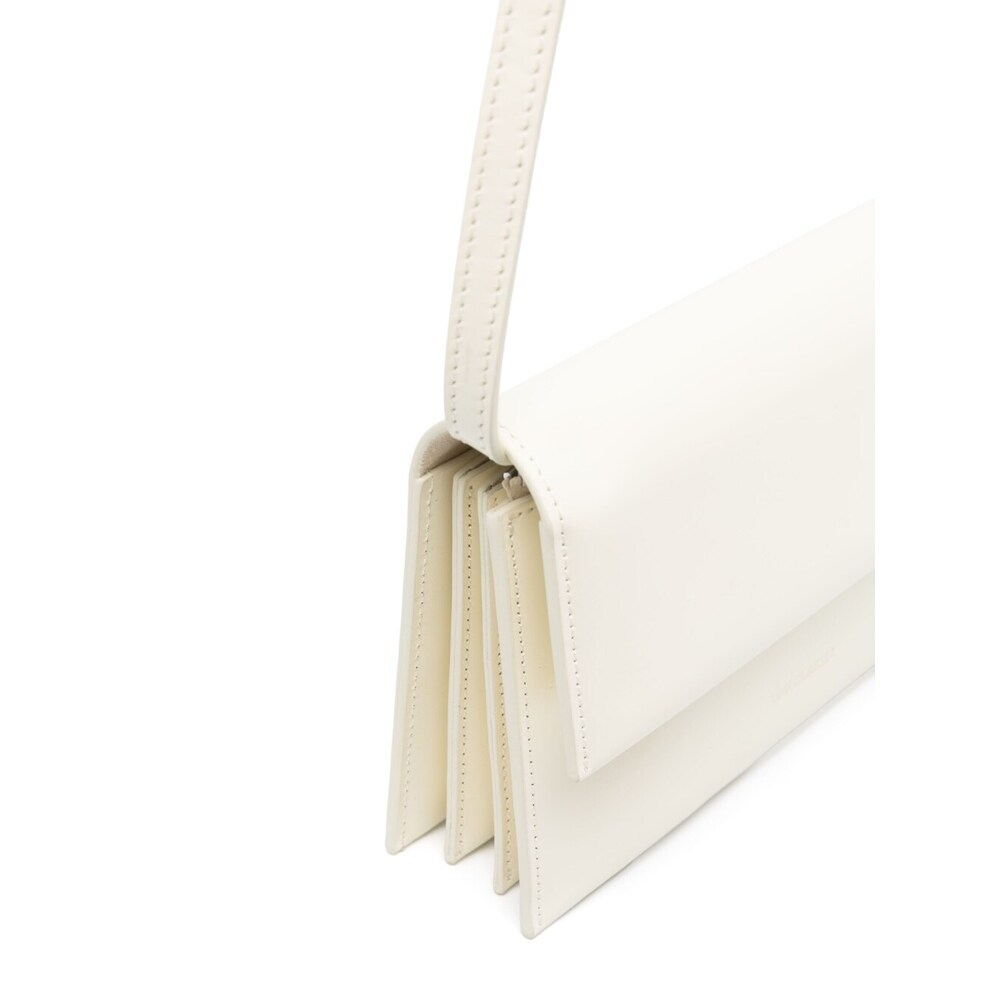 Low Classic Logo Shoulder Bag In White