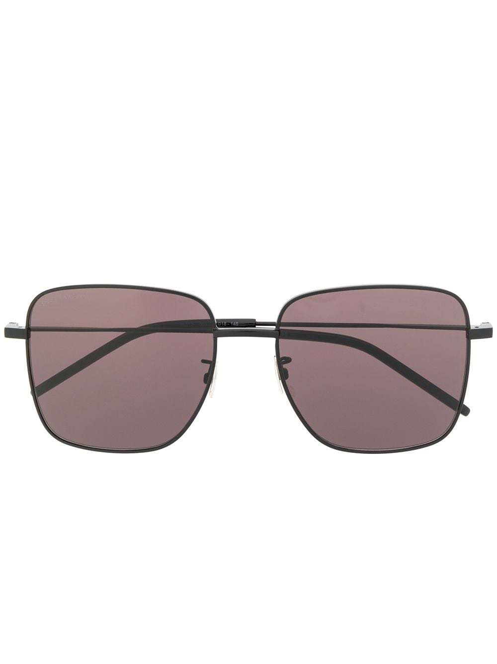 Saint Laurent Sl312 Square-frame Sunglasses In Brown