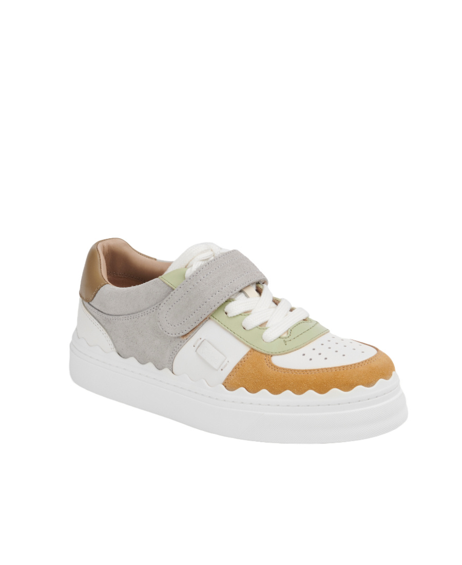 Shop Chloé Lauren Low-top Sneakers In White