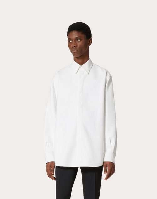 Valentino Toile Iconographe Poplin Shirt In White
