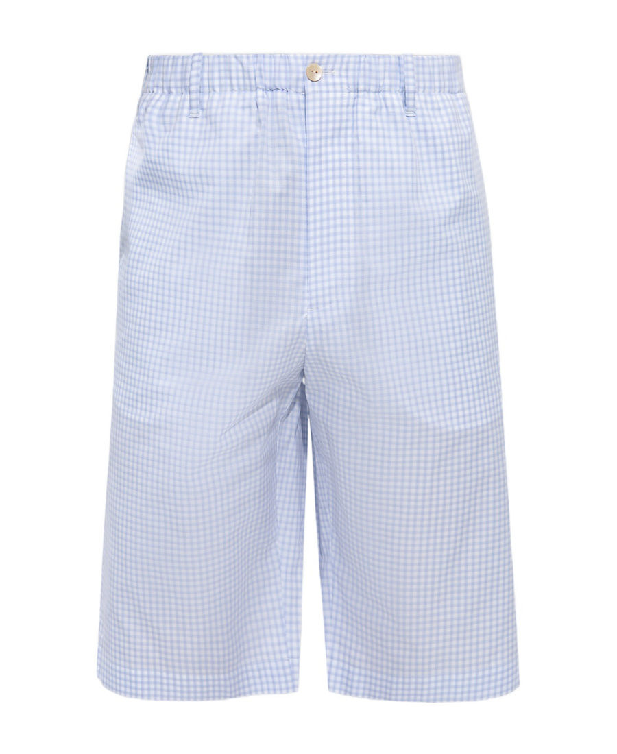 Gucci Checked Shorts In Blue
