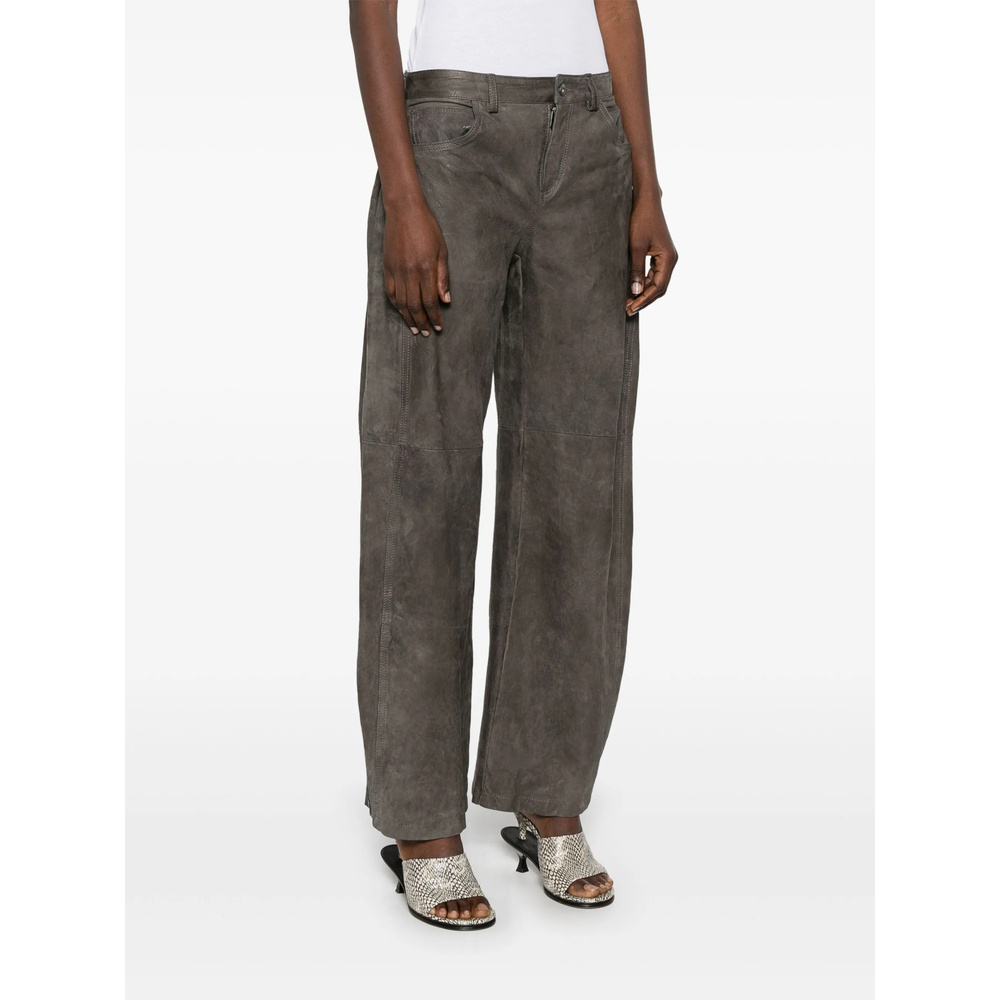 Shop Salvatore Santoro Belt Loops Slacks In Black