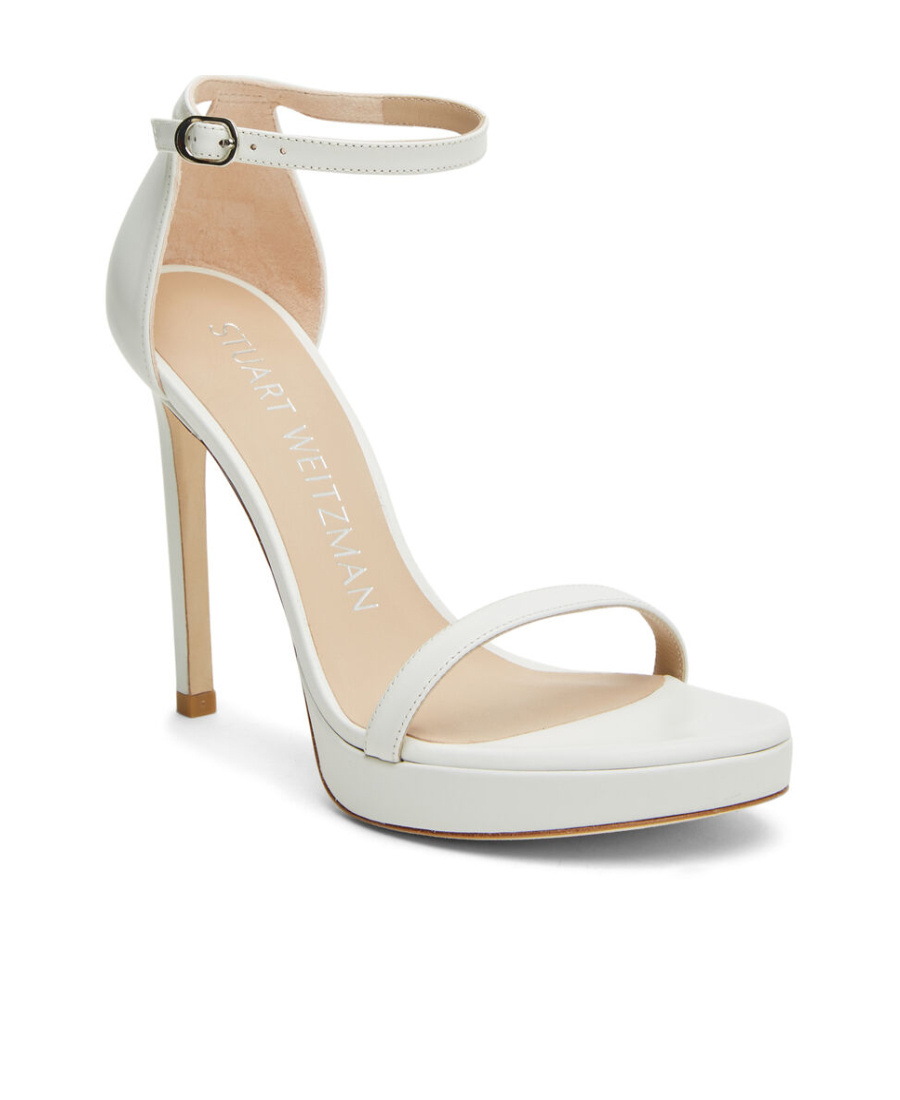 Stuart Weitzman 137mm Stiletto Leather Sandals