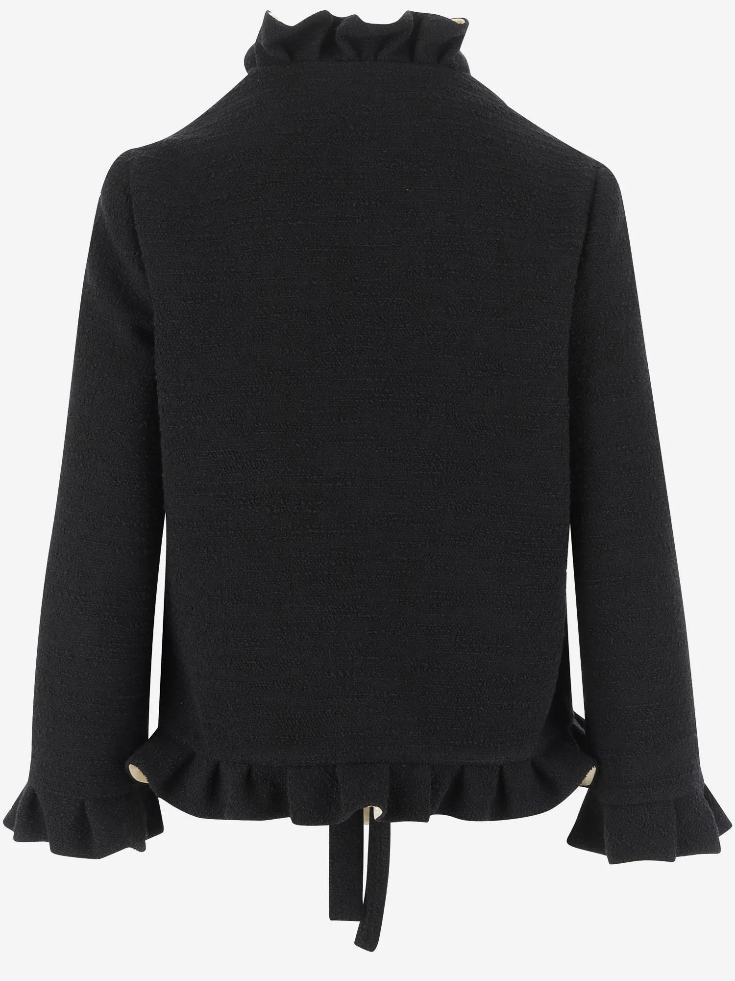 Valentino Long-sleeved Casual Jacket In Black