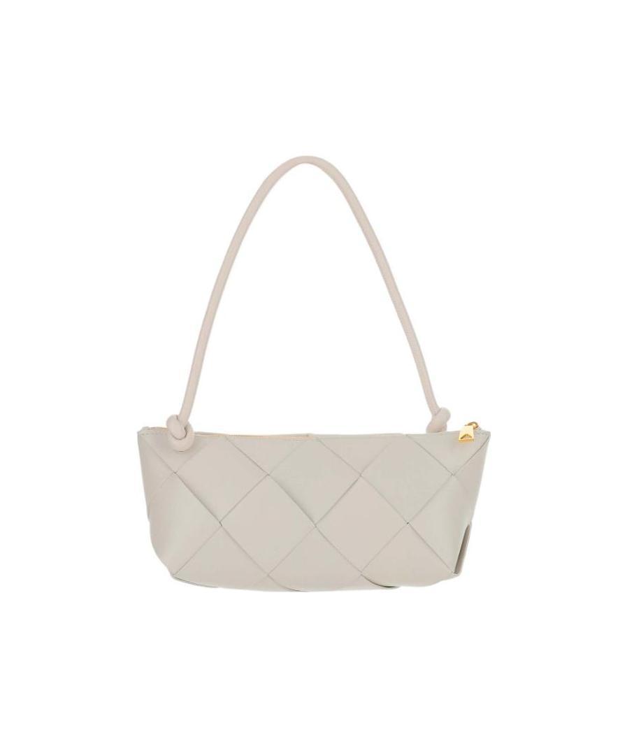 Bottega Veneta Woven Detail Wallet In Nude