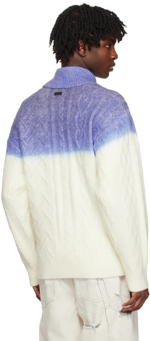 Ader Error Gradual Knitted Sweater In White
