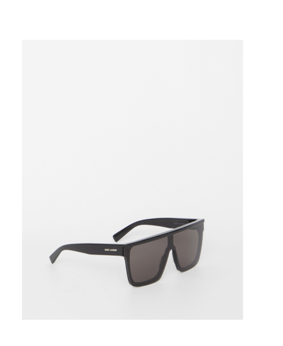 Saint Laurent Rectangular-frame Sunglasses In Gray
